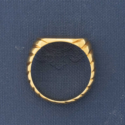 Vintage Fluted Signet Ring