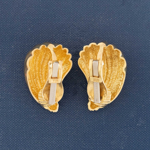 Vintage Fluted Teardrop Clip-On Earrings, by Tiffany & Co.