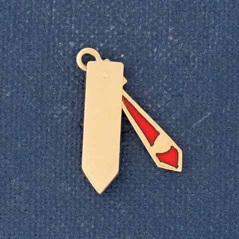 Vintage Folding Tie Charm, French