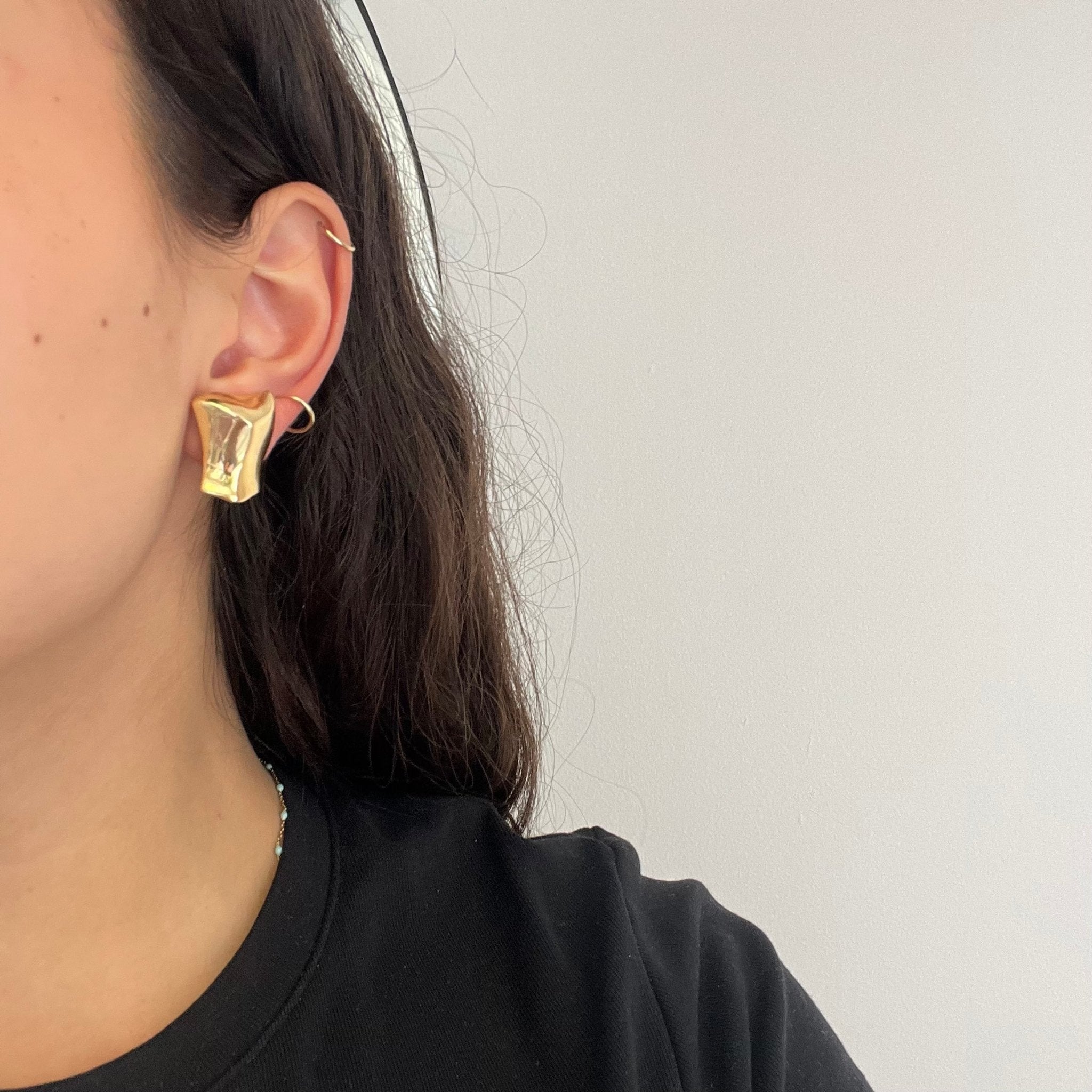 Vintage Freeform Clip on Earrings by Angela Cummings