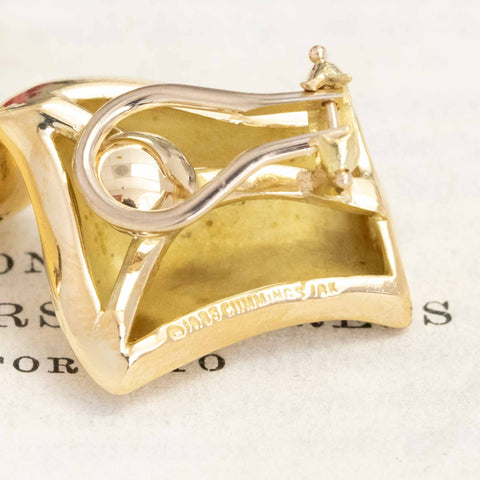 Vintage Freeform Clip on Earrings by Angela Cummings