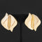 Vintage freeform earrings in 14kt yellow gold