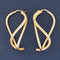 Vintage Freeform Hoop Earrings