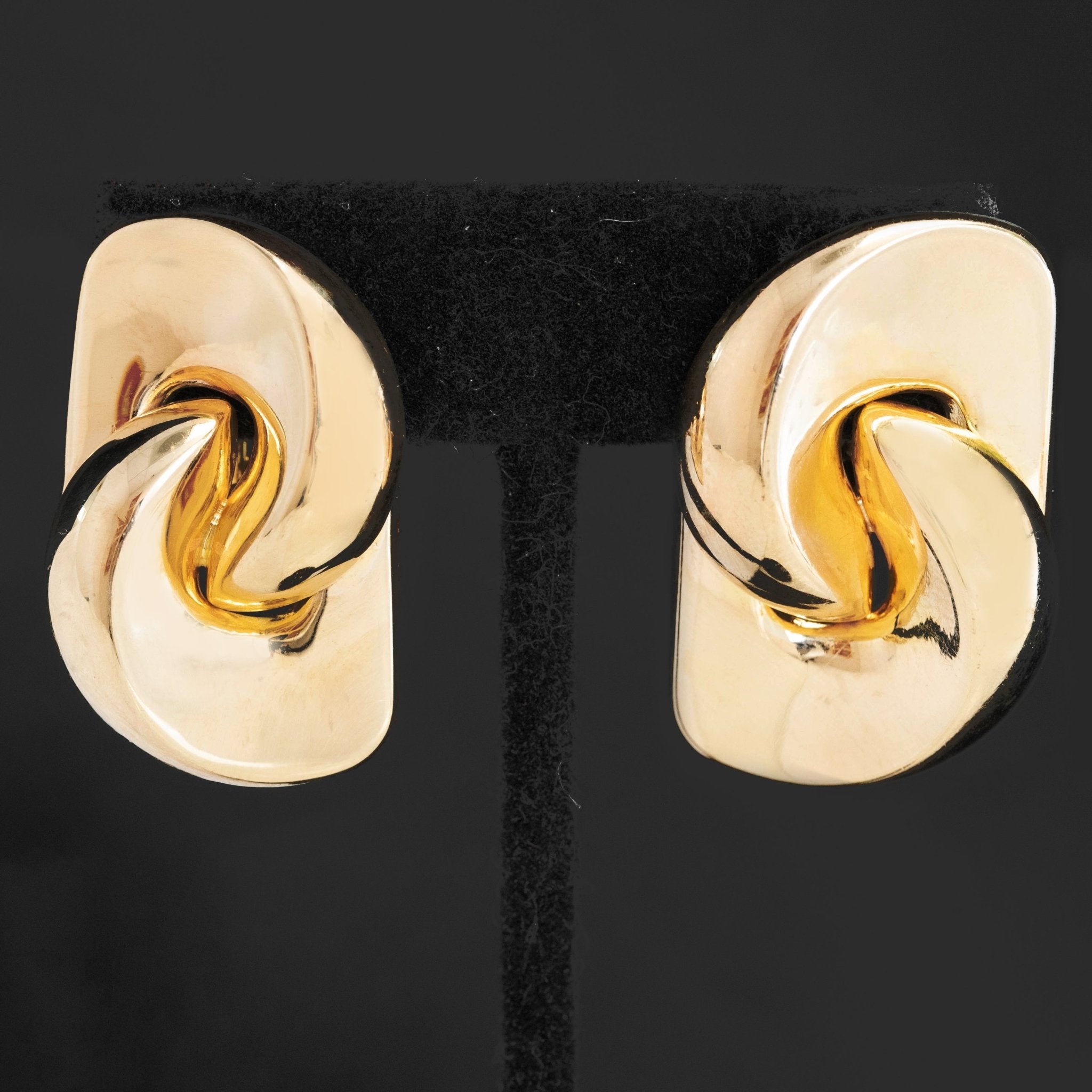 Vintage Freeform Twist Earrings