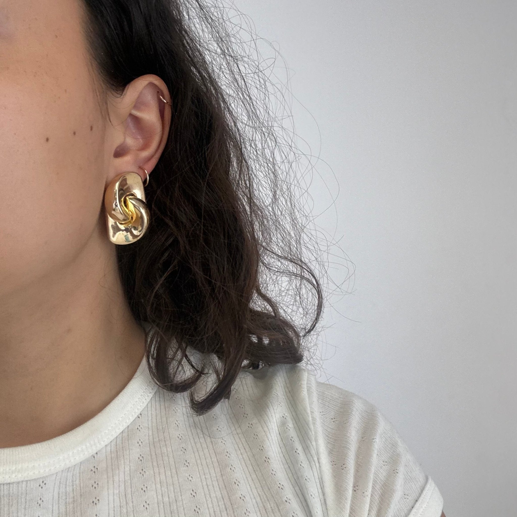 Vintage Freeform Twist Earrings
