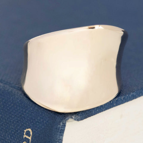Vintage Freeform Wide Ring