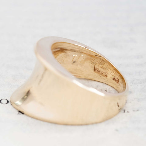 Vintage Freeform Wide Ring