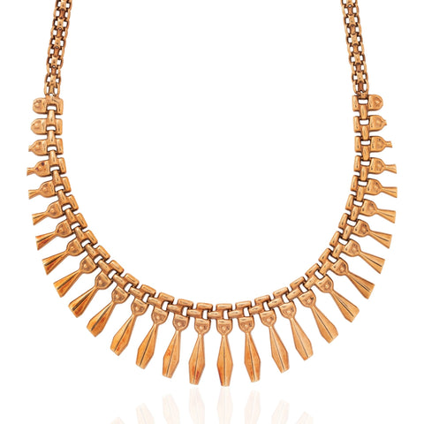 Vintage Fringe Drop Necklace, Italian