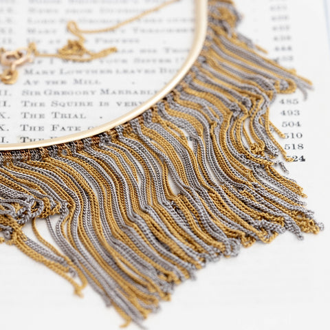 Vintage Fringe Necklace, Italian
