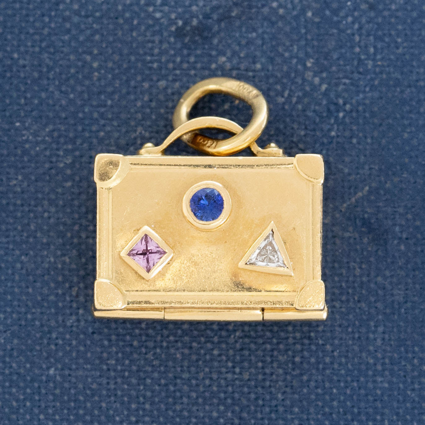 Vintage Gemstone Suitcase Charm, by Tiffany & Co.