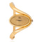 Vintage 1970s Girard-Perregaux 18K yellow gold oval dial freeform bangle watch