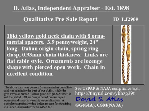 Vintage Gold Chain, 18kt
