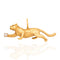 Vintage Gold & Diamond Cat Pendant