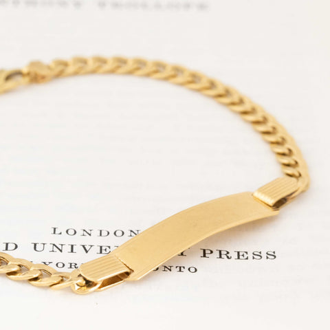 Vintage Gold ID Bracelet