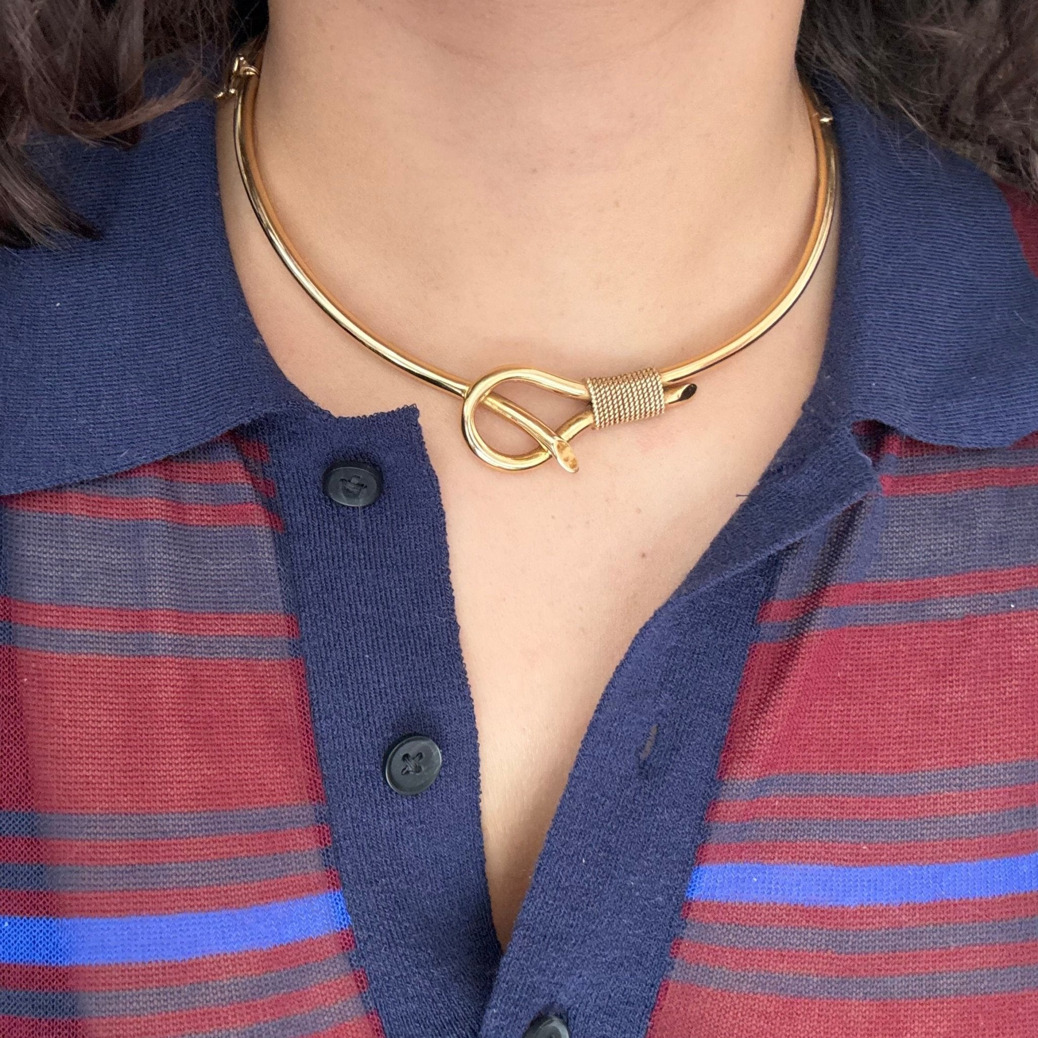 Vintage Gold Knot Collar