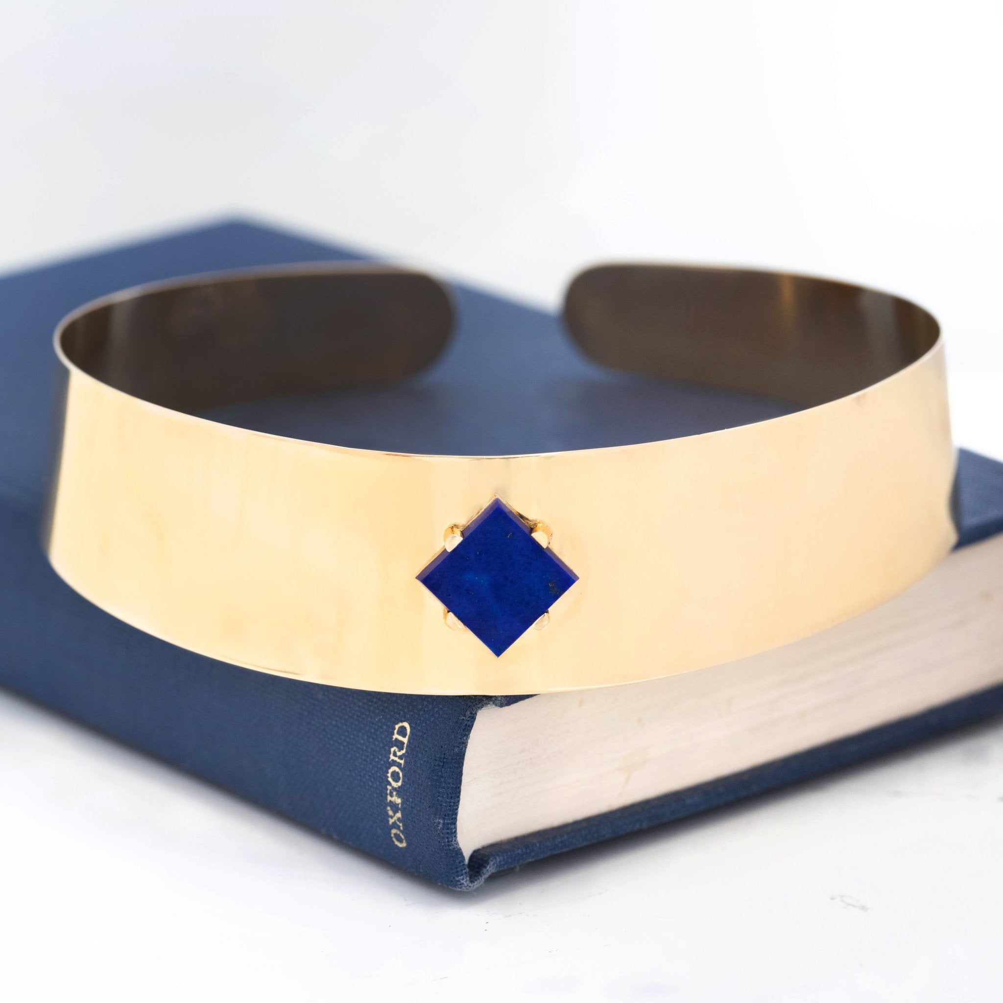 Vintage Gold & Lapis Collar