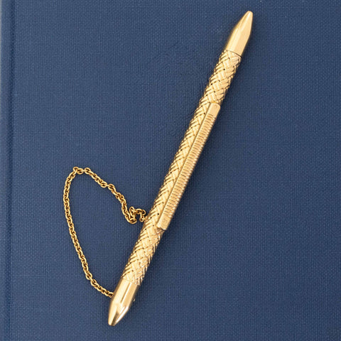 Vintage Gold Makeup Brush by Van Cleef & Arpels