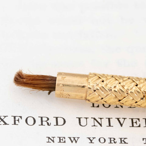 Vintage Gold Makeup Brush by Van Cleef & Arpels
