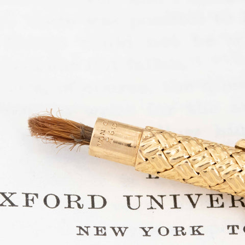 Vintage Gold Makeup Brush by Van Cleef & Arpels