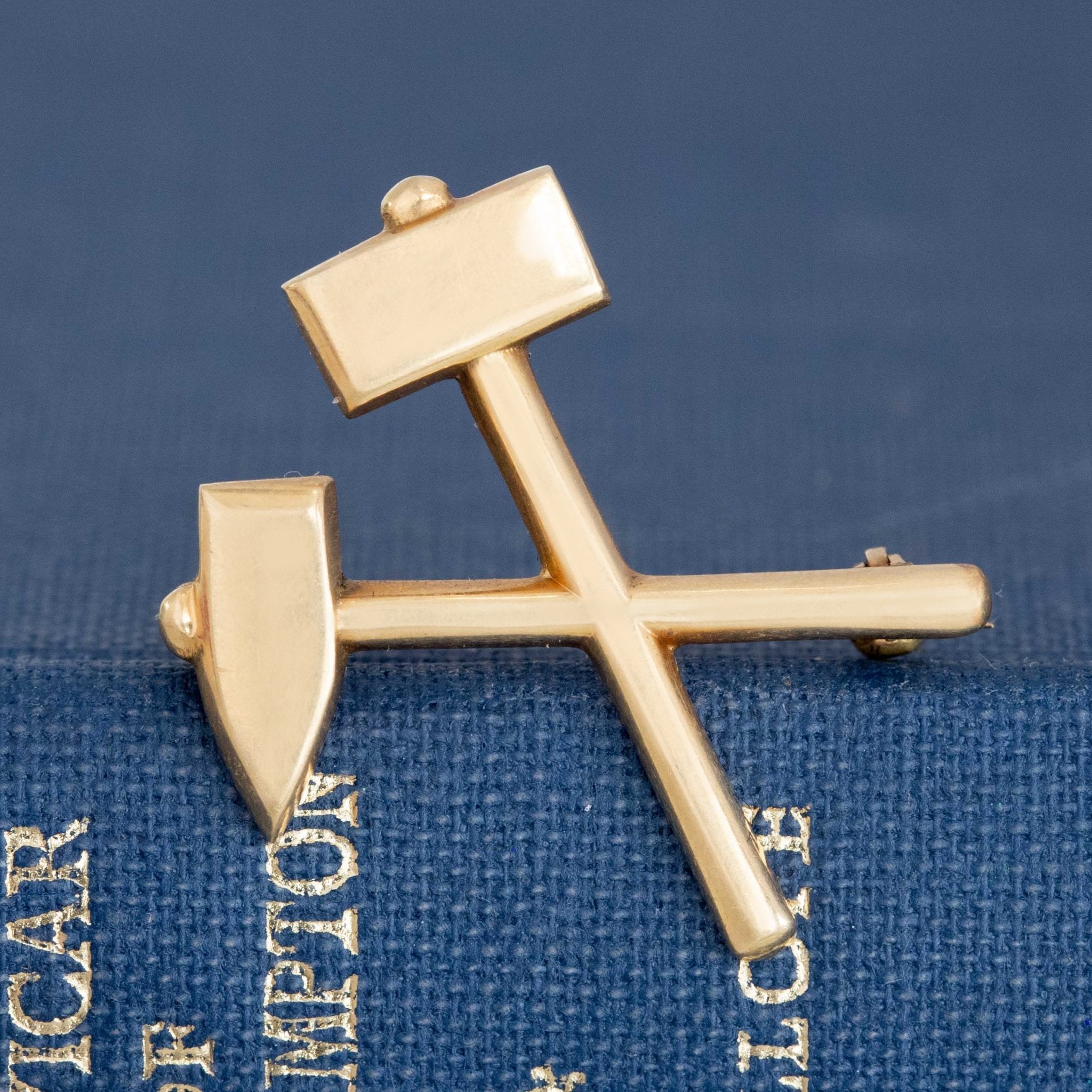 Vintage Gold Mining Tools Brooch, by Tiffany & Co.