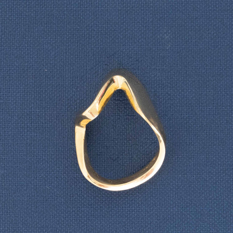 Vintage Gold Wave Ring
