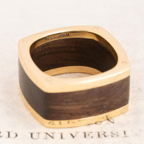 RARE Vintage Gold and Wood Band by Dinh Van for Cartier