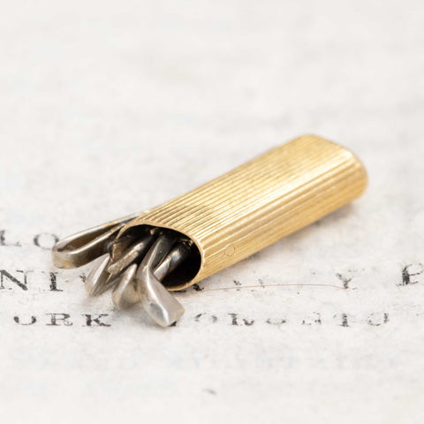 Vintage Golf Clubs Charm