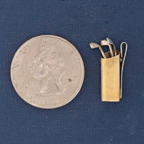 Vintage Golf Clubs Charm