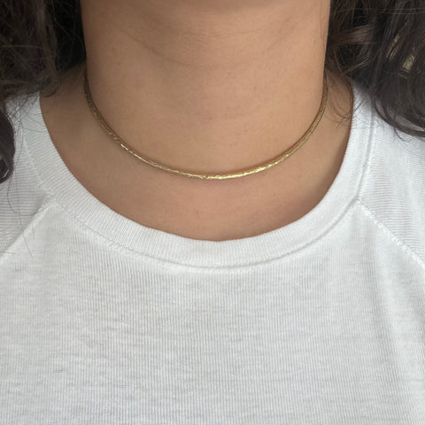 Vintage Hammered Collar Necklace