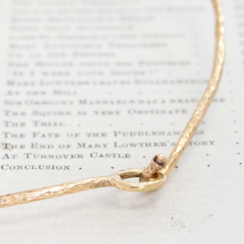 Vintage Hammered Collar Necklace