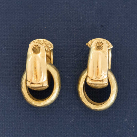 Vintage Hammered Day to Night Hoop Earrings, by Paloma Picasso Tiffany & Co.