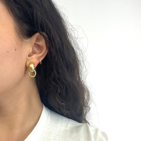 Vintage Hammered Day to Night Hoop Earrings, by Paloma Picasso Tiffany & Co.
