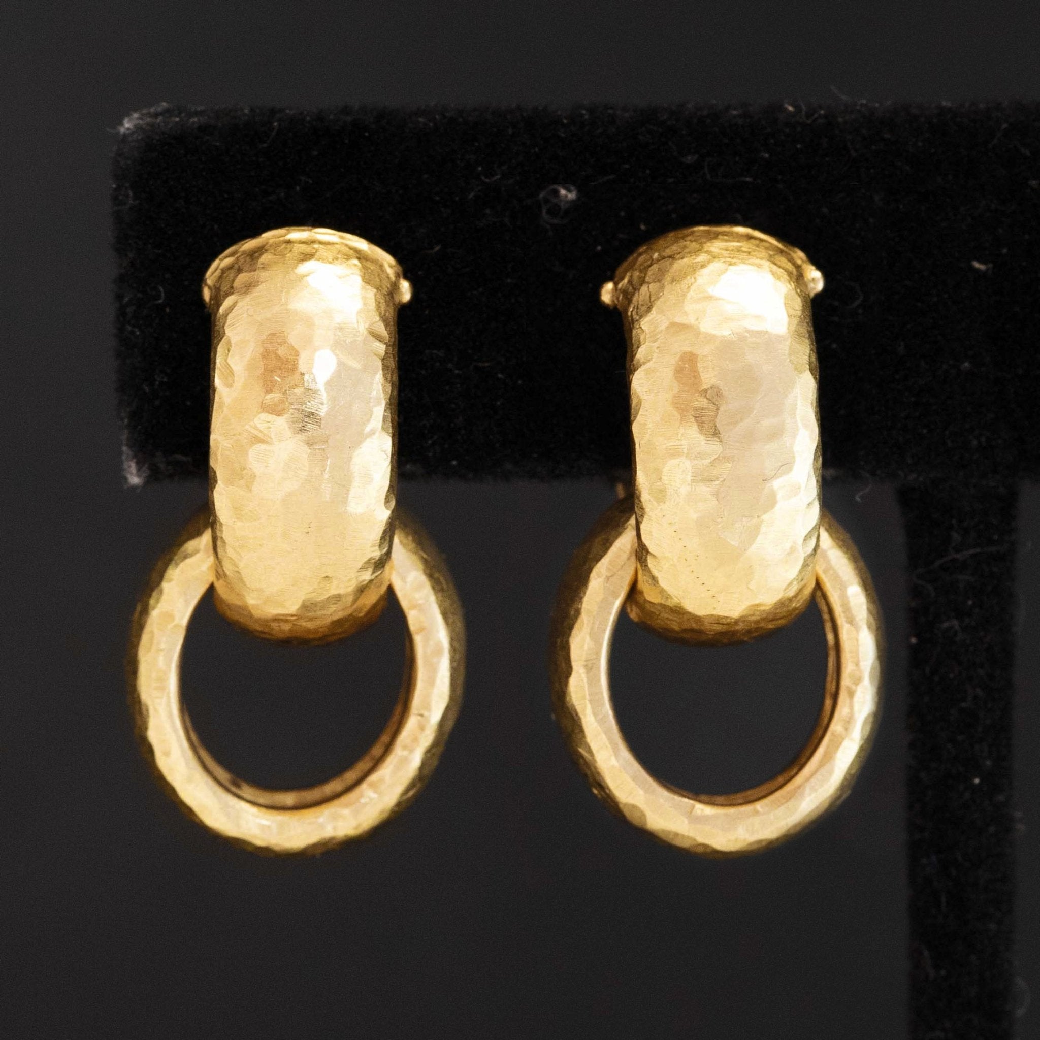 Vintage Hammered Day to Night Hoop Earrings, by Paloma Picasso Tiffany & Co.