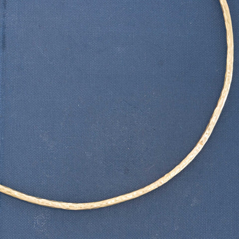 Vintage Hammered Open Collar Necklace