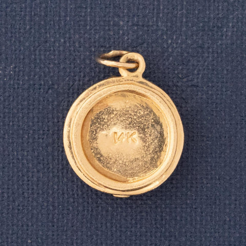Vintage Happy Birthday Cake Charm