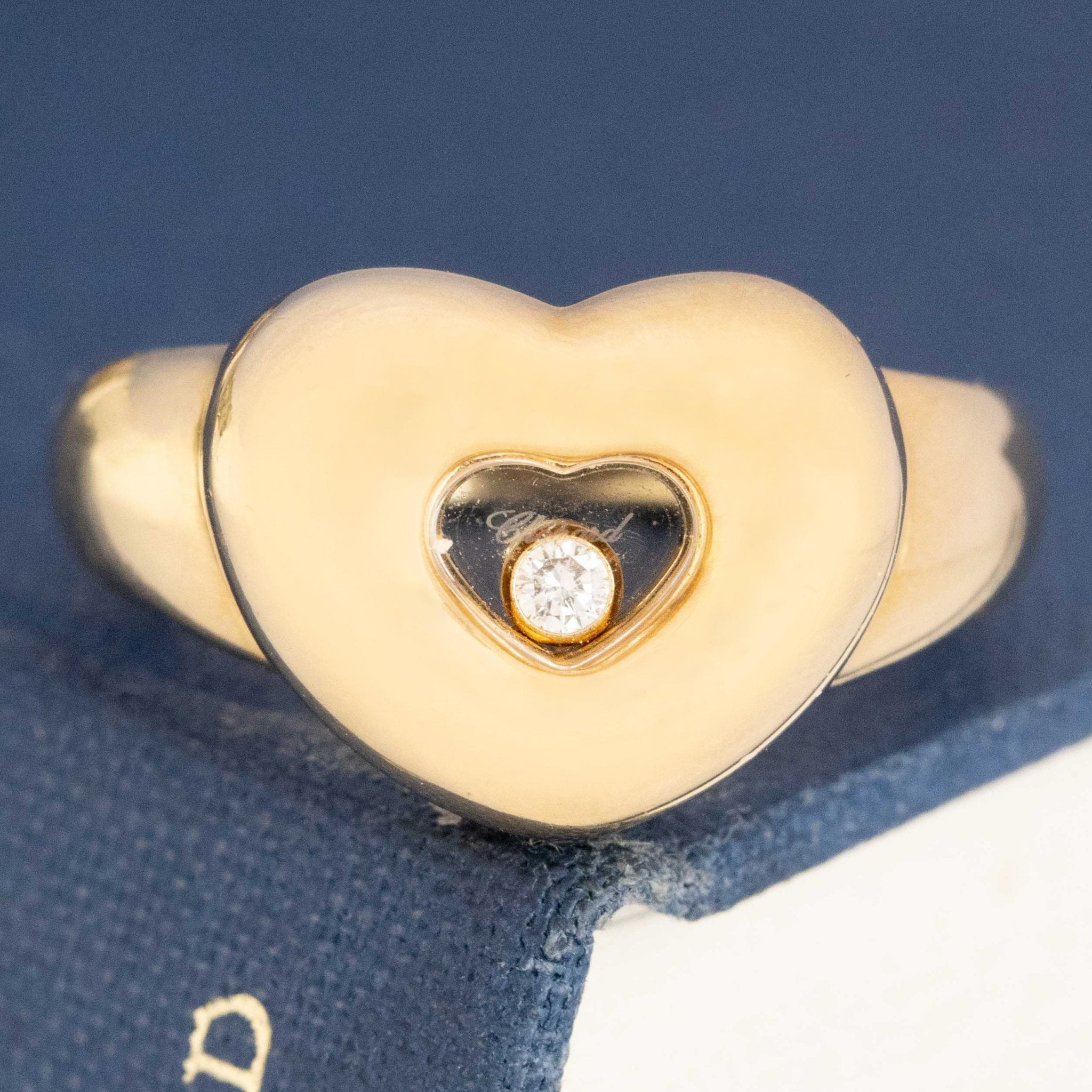 Vintage Happy Diamond Heart Ring by Chopard