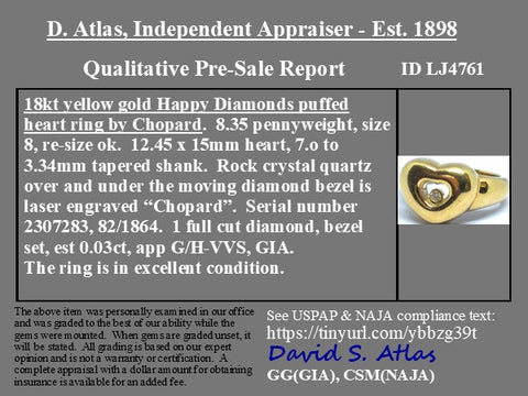 Vintage Happy Diamond Heart Ring by Chopard