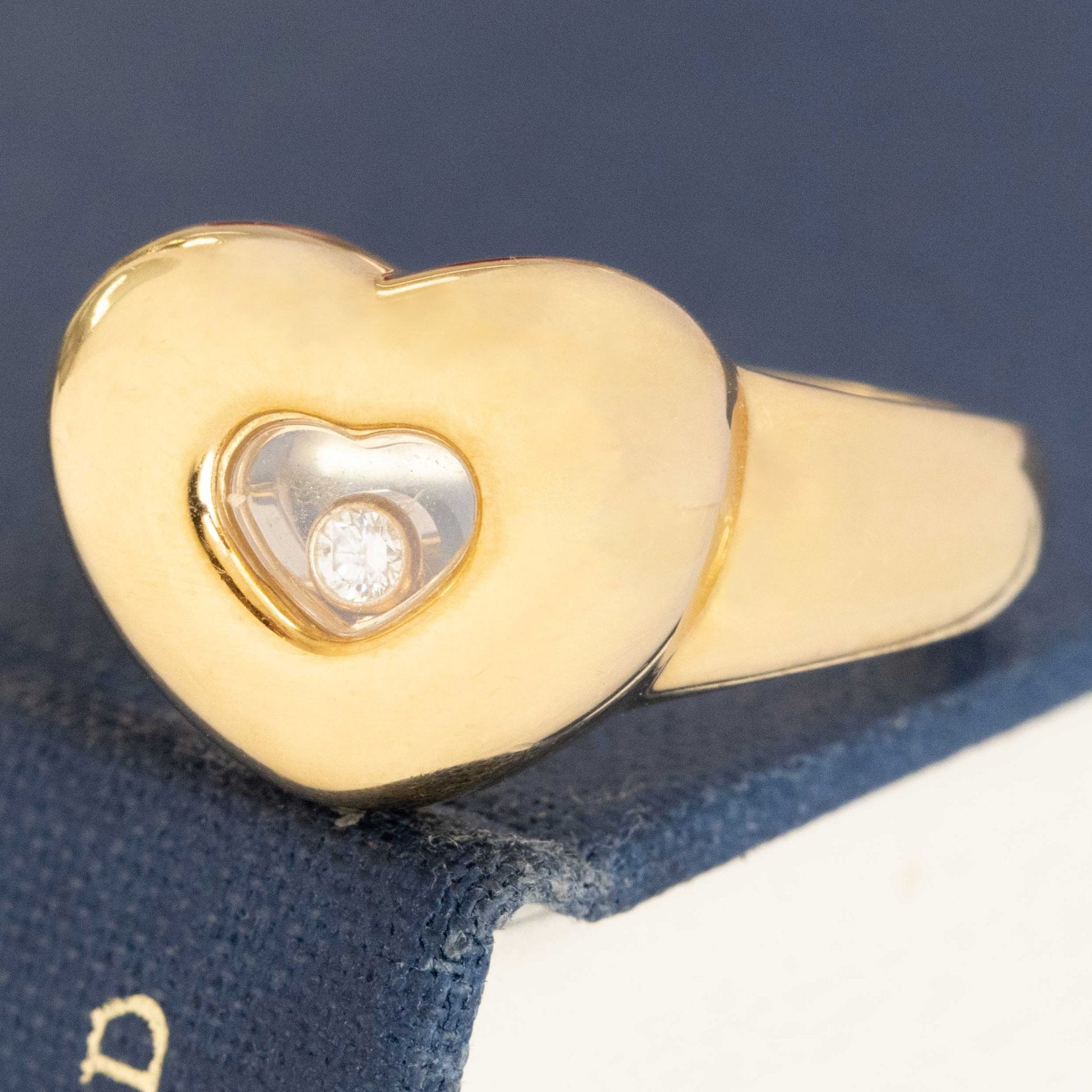 Vintage Happy Diamond Heart Ring by Chopard