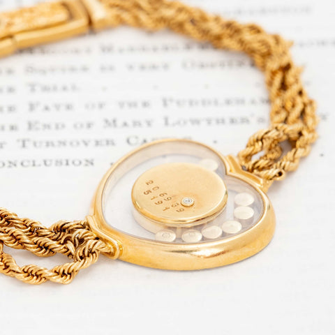 Vintage Happy Diamond Heart Watch, by Chopard