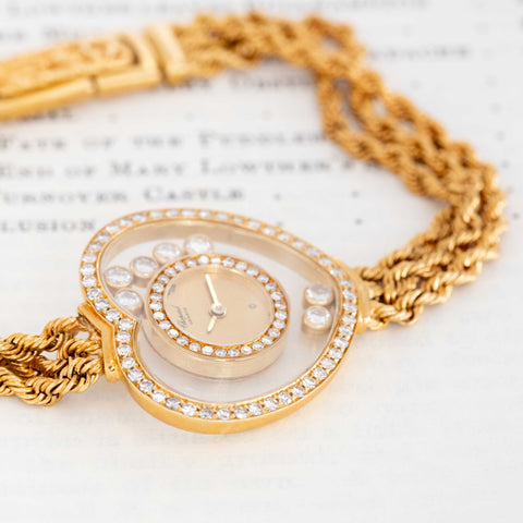 Vintage Happy Diamond Heart Watch, by Chopard