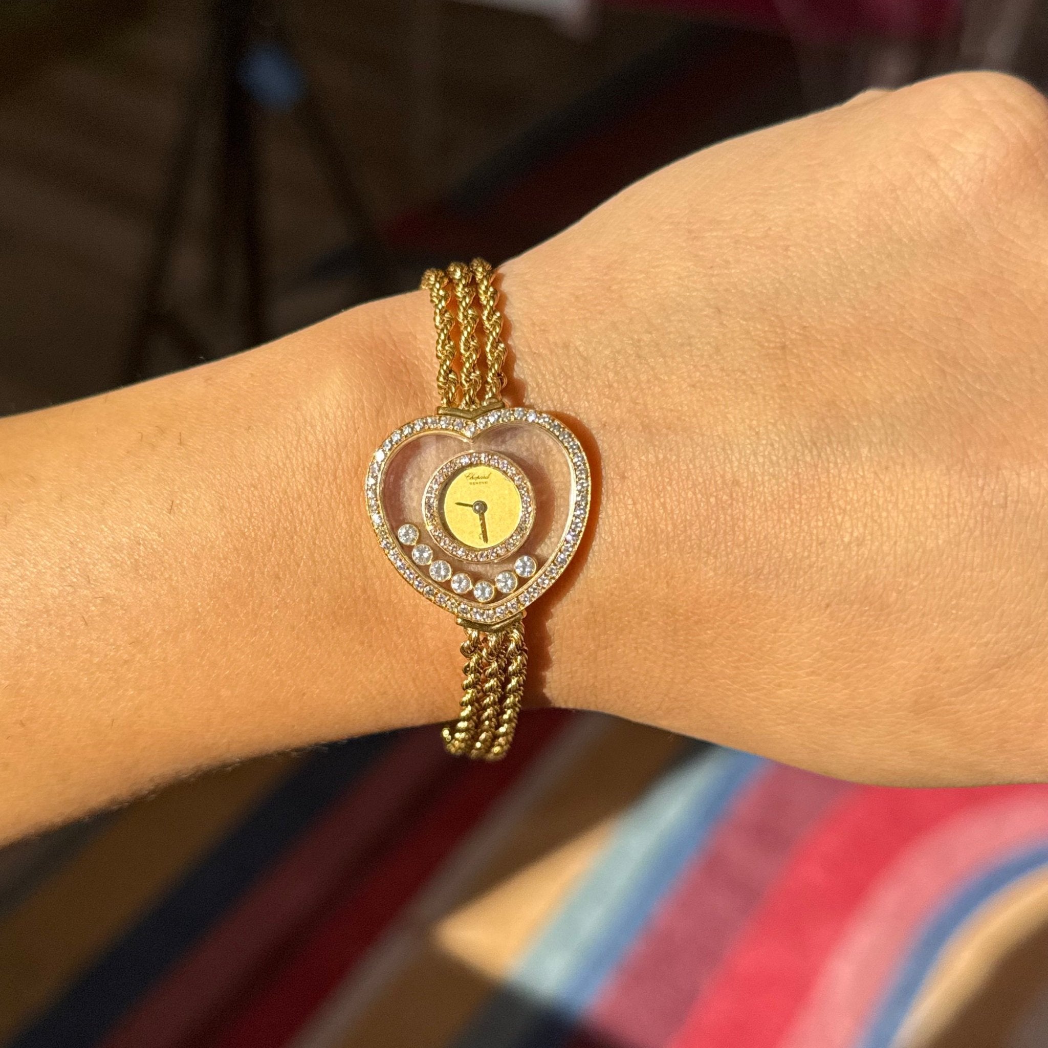 Vintage Happy Diamond Heart Watch, by Chopard