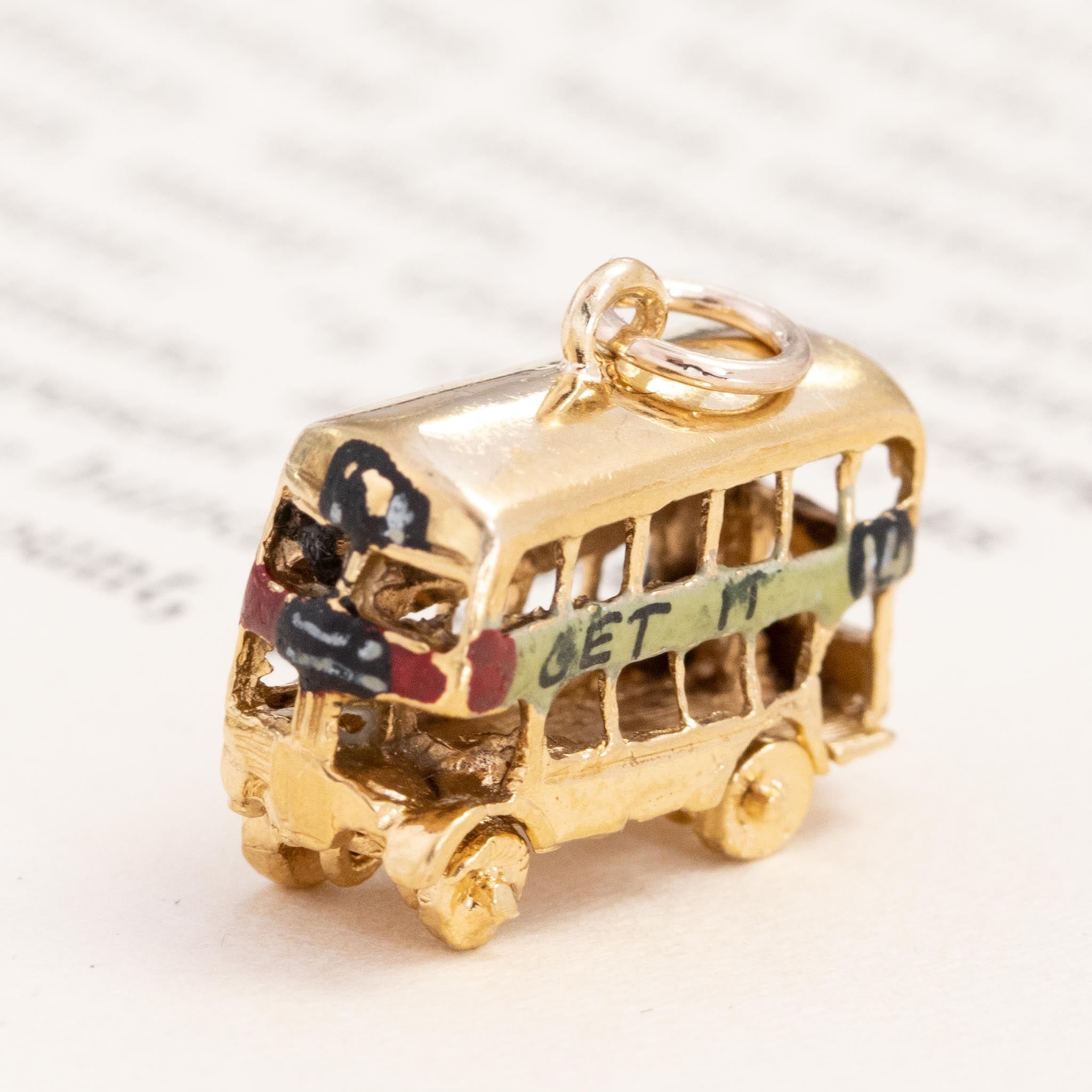 Vintage Harrods Bus Charm