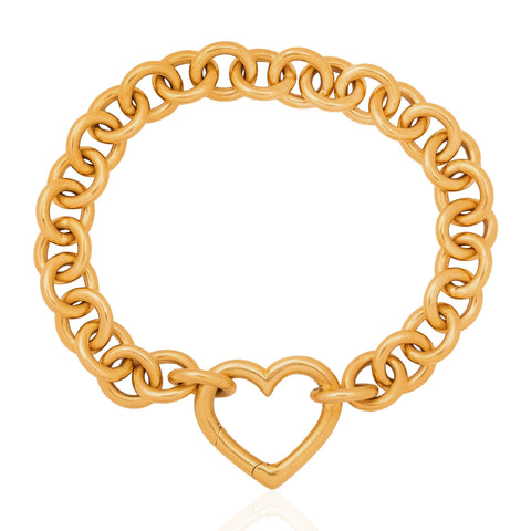 Vintage Heart Link Bracelet, by Tiffany & Co.
