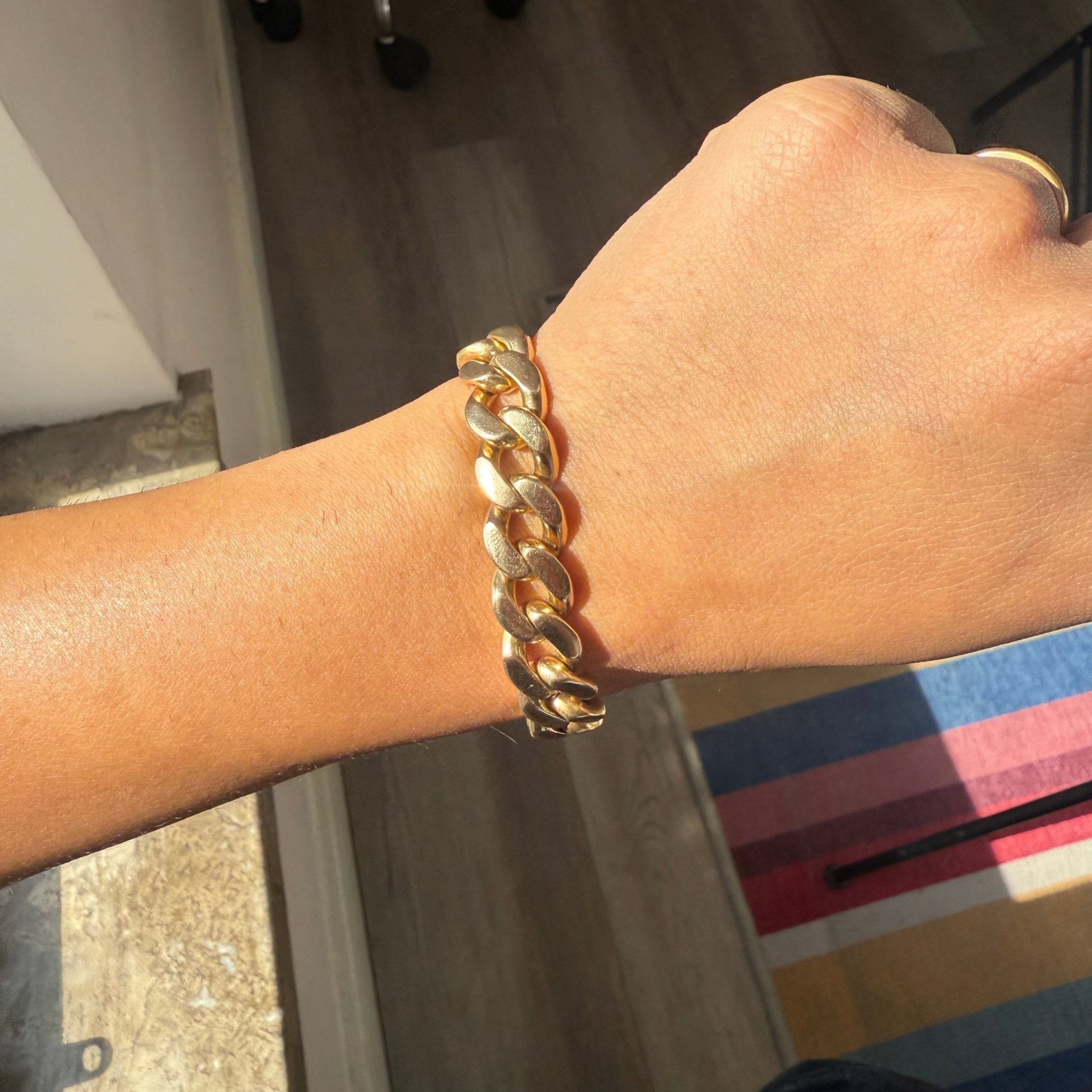 Vintage Heavy Curb Link Bracelet