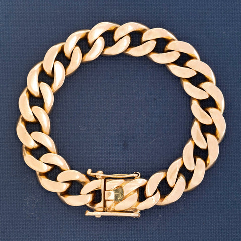 Vintage Heavy Curb Link Bracelet