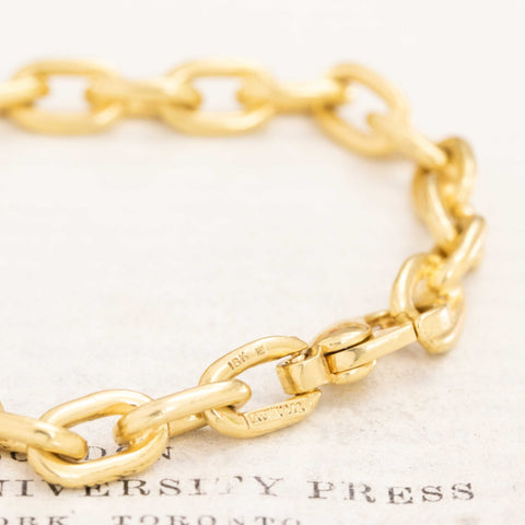 Vintage Heavy Oval Link/Paper Clip Bracelet by Tiffany & Co.