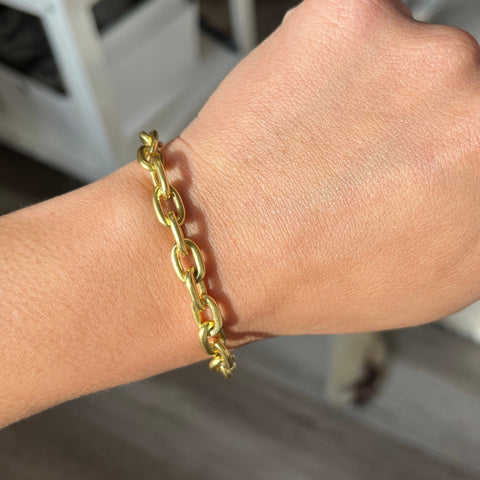 Vintage Heavy Oval Link/Paper Clip Bracelet by Tiffany & Co.