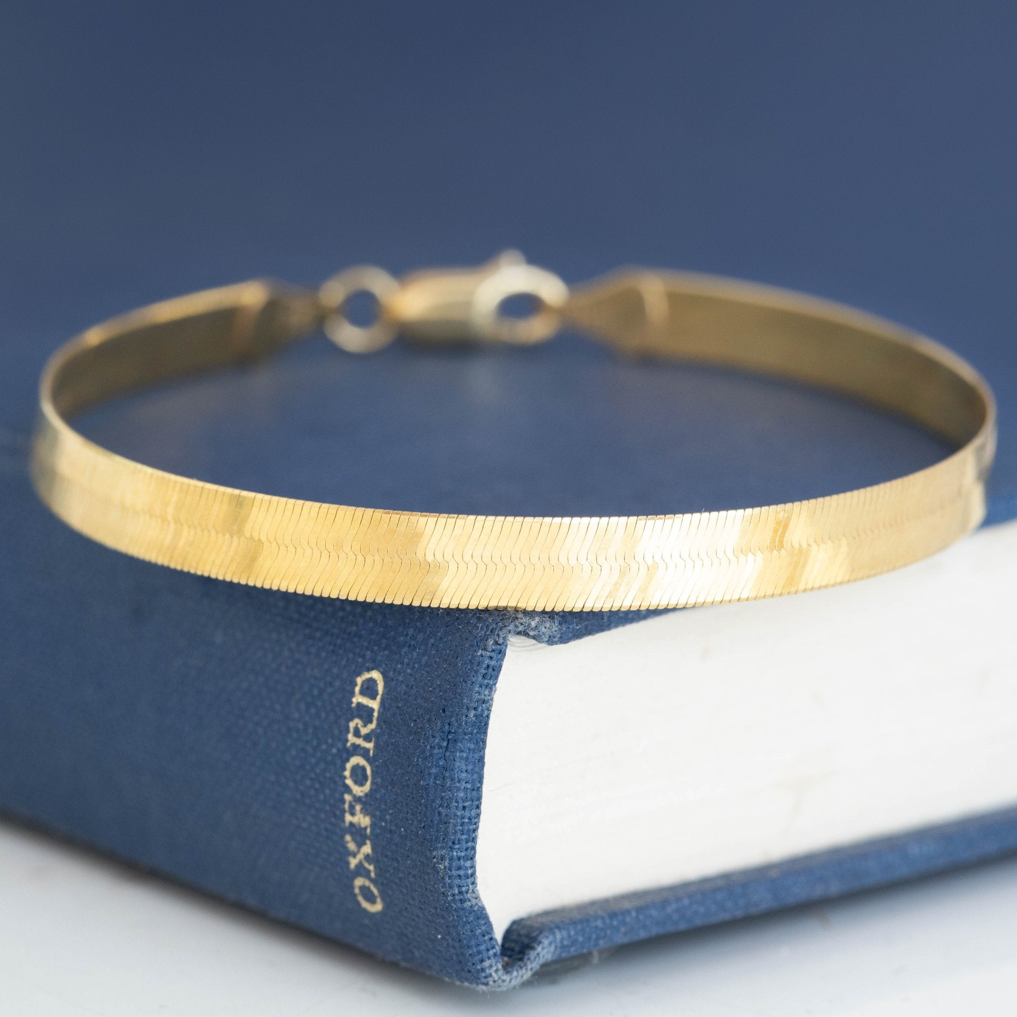 Vintage Herringbone Bracelet, Italian