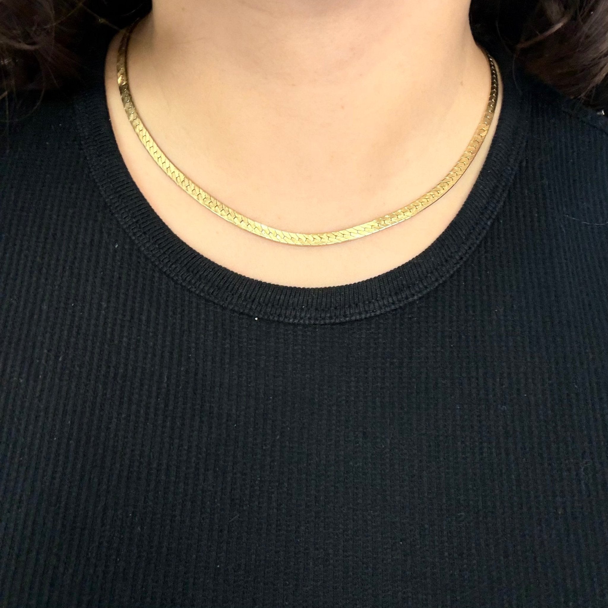 Vintage Herringbone Necklace