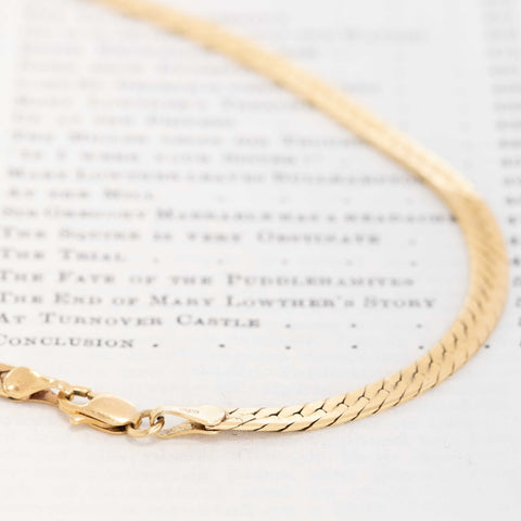Vintage Herringbone Necklace